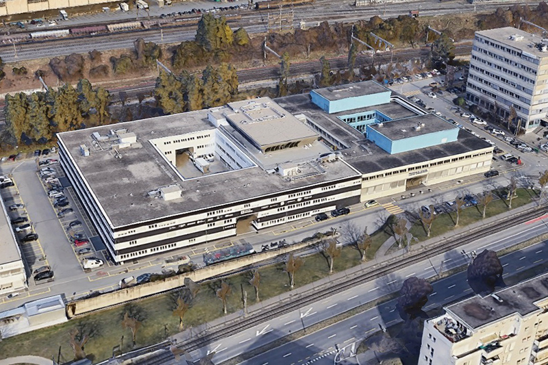 Incendie des archives de Lausanne © Google Earth